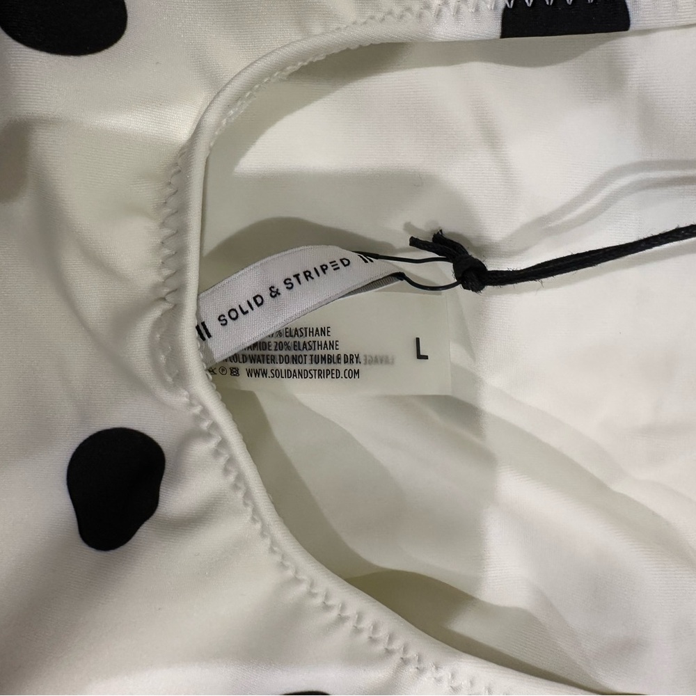 SOLID & STRIPED Nina One Piece Swimsuit Dot Belt - Picture 7 of 7